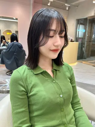 ミディアム GLROW haruhiのヘアスタイル