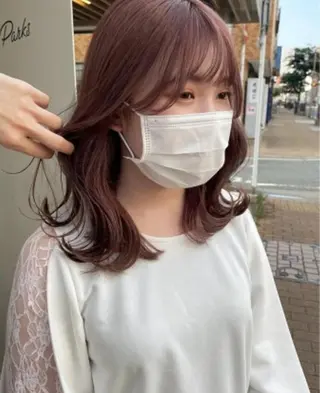 セミロング アパートメント下関 垢田店／生水翔琳のヘアスタイル