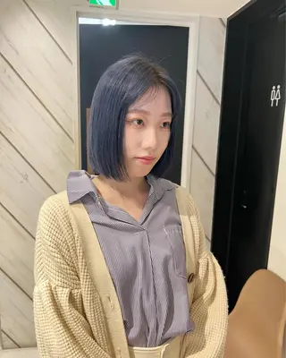 ミディアム デザイン🥇複雑履歴 ハイトーン特化のヘアスタイル