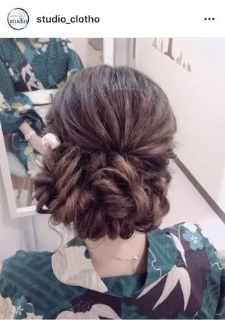 ヘアアレンジ 京都.祇園セットサロン:スタジオ ヒロ【Studio hiro】所属・ヒロ(hiro) •スタジオヒロのヘアスタイル