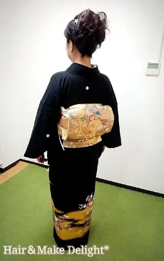 セミロング ヘアアレンジ Hair&Make  Delight*のヘアスタイル