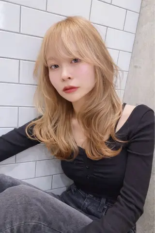 セミロング カラー 神野 雅樹のヘアスタイル