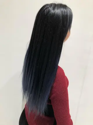 ロング 福元 保雄のヘアスタイル
