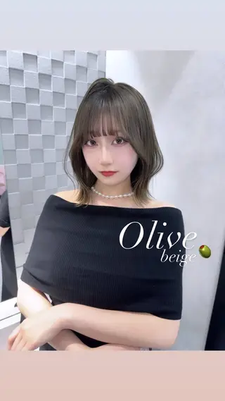 カラー 𝑿𝑬𝑵𝑨 𝐿𝑈𝑁𝐴のヘアスタイル