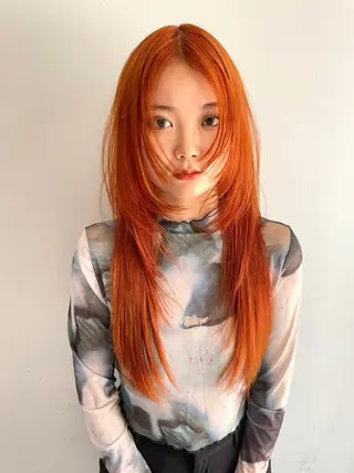 ロング 韓国/透明感 Veluaのヘアスタイル