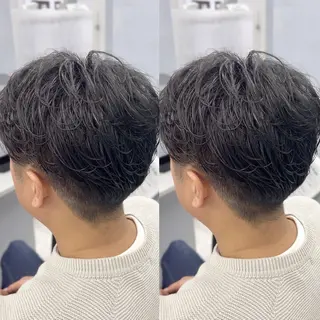 メンズ 顔周り🎀 暖色系カラー🎀愛美のヘアスタイル