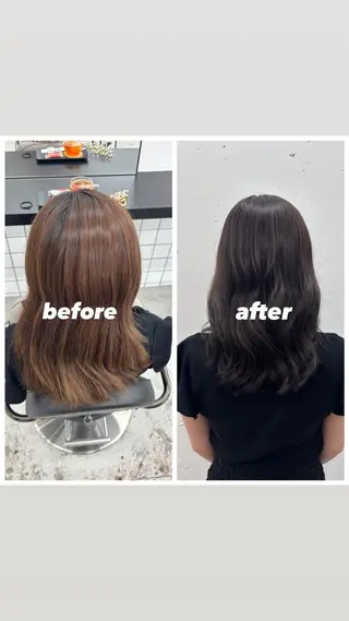 ミディアム カラー 🌼あいり🌼 JILLSTUDIOのヘアスタイル