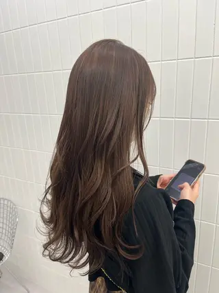 セミロング カラー ill【イル】天神西通り店所属・髪質改善縮毛矯正/暖 色カラー/ウエダカナのヘアスタイル