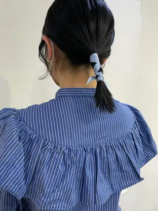 ショート カラー ヘアアレンジ silo所属・silo MOKA 顔周りカット🦦のヘアスタイル