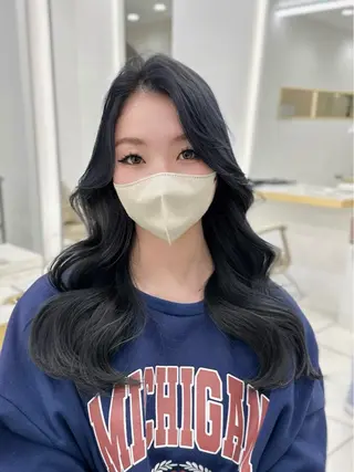 ロング カラー MAEUL NAGOYA所属・前髪顔周り/レイヤー 韓国/桔川恒のヘアスタイル