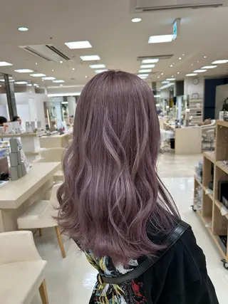 カラー 💜暖色系カラー/ ブリーチカラー💜のヘアスタイル