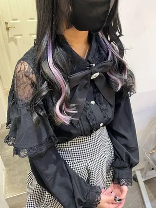 カラー エクステ🎀 暖色カラー🎀amiのヘアスタイル