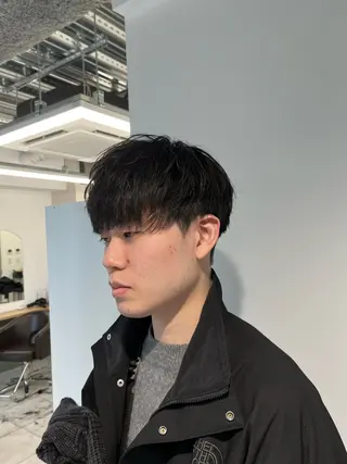 ショート パーマ メンズ 🏆メンズヘア特化 🥇代表りんぺーのヘアスタイル