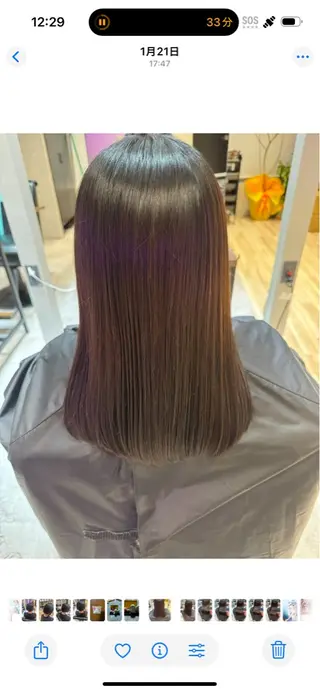 セミロング Re.ly所属・高田 有里子のヘアスタイル