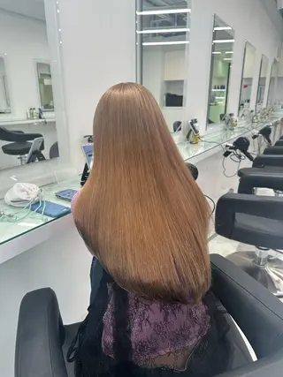 ロング カラー 韓国うる艶ベージュ 🤎まなかのヘアスタイル