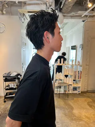 ショート メンズ デザインパーマ🌀 KAISEIのヘアスタイル