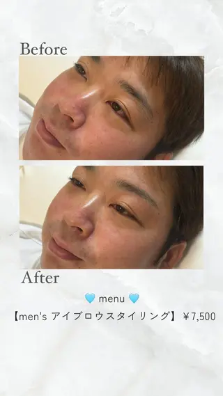 メンズ アイブロウ 眉毛・垢抜け🪄 Kの眉毛・アイブロウイメージ