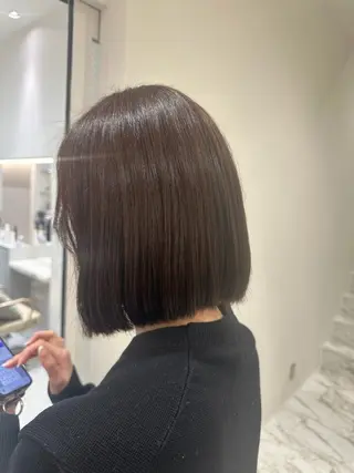 ミディアム カラー 韓国レイヤー✨ yasuko銀座のヘアスタイル