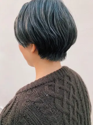 ショート カラー パーマ tension 【テンション】のヘアスタイル