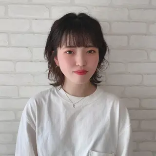 ミディアム abilita AZUSAのヘアスタイル