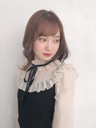 カラー ボブカット/ 尾崎龍聖のヘアスタイル