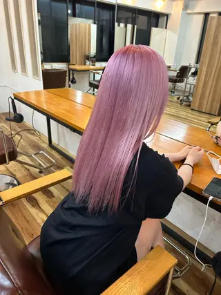 ロング カラー ハイトーンカラー ⭐️NAZUNAのヘアスタイル