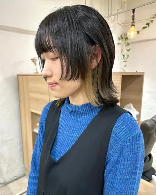 ショート カラー パーマ 銀座No.1髪質改善 縮毛矯正/本木のヘアスタイル