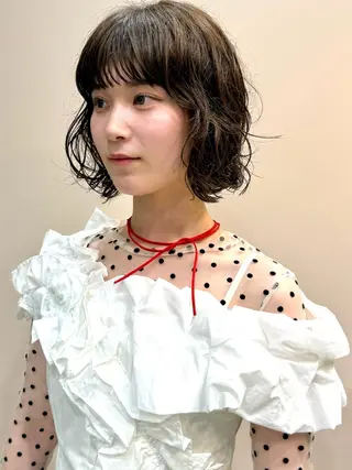 ミディアム Saki 🍋透明感 カラー/レイヤーのヘアスタイル