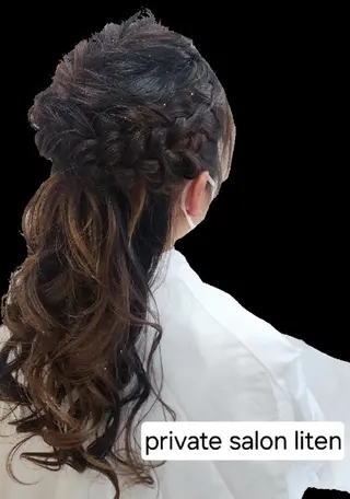 ヘアアレンジ   litenのマツエク・マツパデザイン