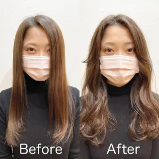 ロング DX SHARE SALON 原宿店所属・レイヤーカット/ 田中 しょうのヘアスタイル