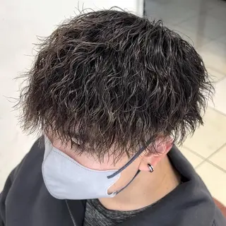 パーマ メンズ メンズ特化/勝田駅/ 佐和駅/鈴木輝瑠/のヘアスタイル