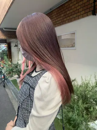ロング カラー 田中 優衣のヘアスタイル