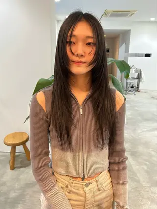 ロング Tommy所属・平田 知優のヘアスタイル