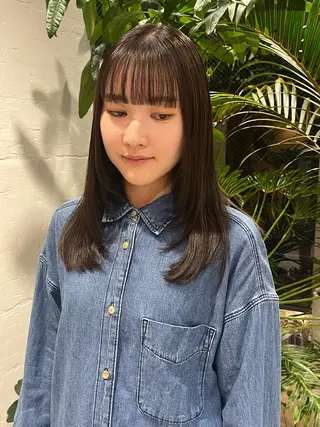 ロング カラー 🦖ミニボブ/ボブ /MOEKA🦕のヘアスタイル