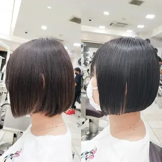ショート カラー ボブ・ロブ　福田 泰久✂️✨のヘアスタイル