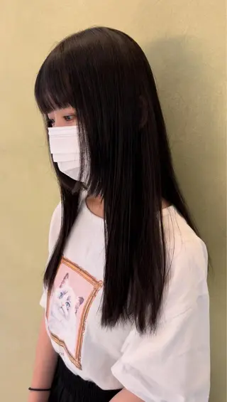 ロング 艶カラー/エクステ/ 藤原リックのヘアスタイル