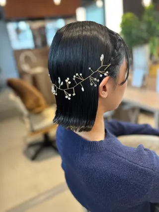 ヘアアレンジ Iris by artina 武蔵小杉店【イリス バイ アルティナ】所属・レイヤーカット/ボブ /nene🍥⋆*のヘアスタイル