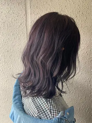 セミロング カラー chouette シュエットのヘアスタイル