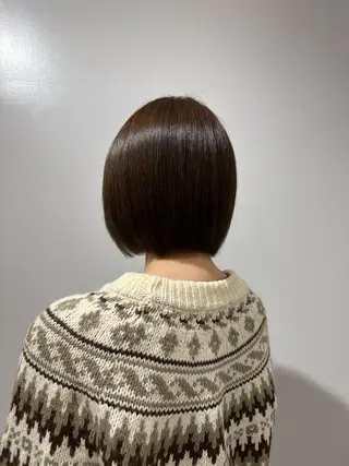 ショート 酸性ストレート/艶髪 /縮毛/sara❄️のヘアスタイル