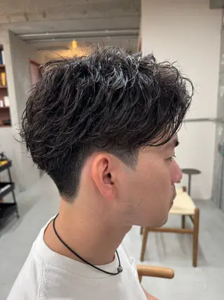 ショート パーマ メンズ 雪音/美髪縮毛矯正 /ニュアンスパーマのヘアスタイル