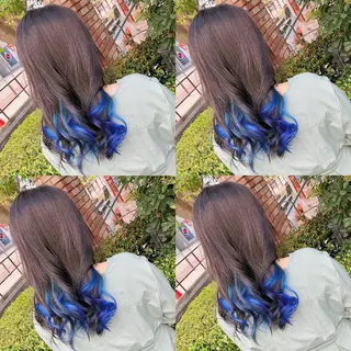 ロング カラー ヘアアレンジ メンズ キッズ 💟Chloe原宿店 🩶ハイトーンのヘアスタイル