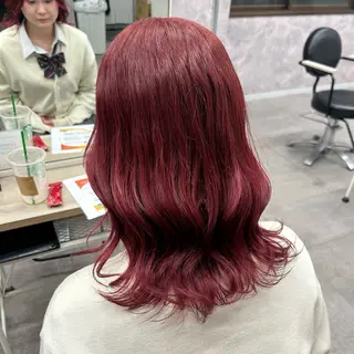 セミロング カラー 🧃暖色カラー/🪷 アレンジ/　yunaのヘアスタイル