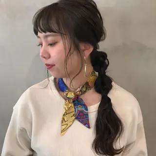 ロング カラー ヘアアレンジ アンニュイヘア🪽 ayumiのヘアスタイル