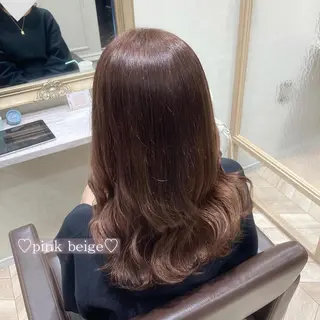 セミロング カラー 菅村 緋莉🎀ガーリーヘアのヘアスタイル