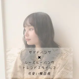 ロング カラー 前髪/ハイライト得意 安西駿一　【銀座】のヘアスタイル