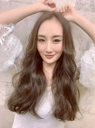 ロング カラー パーマ Lafesta HAIR和歌山駅前店のヘアスタイル