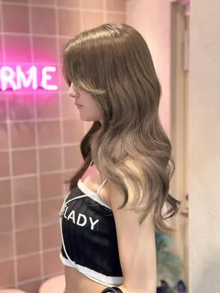 ロング カラー ワンホン🎀韓国ヘア 💞渋谷/GAKUのヘアスタイル