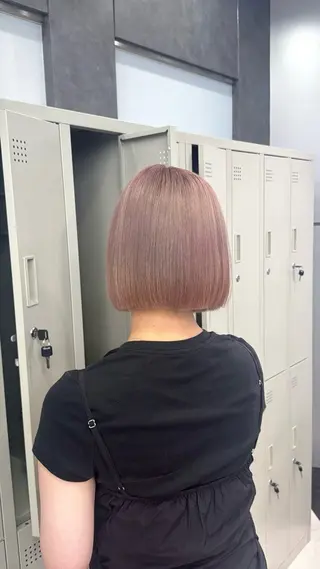 ショート カラー ヘアアレンジ 韓国ヘア🖤/透明感 shihoのヘアスタイル