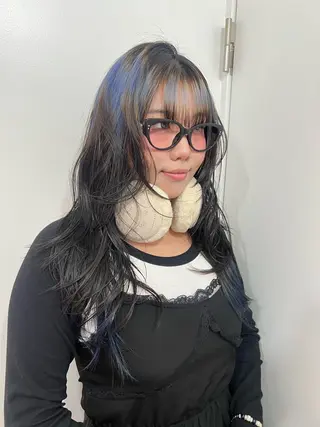 ロング 💥ウルフカット デザインあんな💥のヘアスタイル