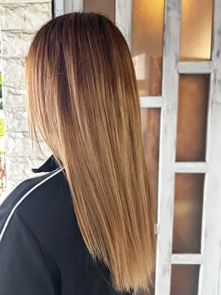 ロング モデル募集🌷/ 艶カラー/大谷李緒奈のヘアスタイル